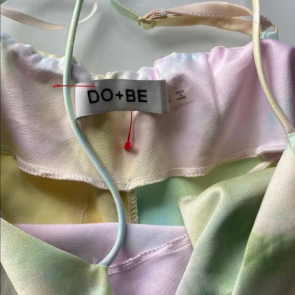 Pastel Tie-Dye Ruched Dress - Picture 6 of 7